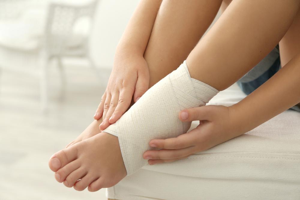 wrapped foot post
